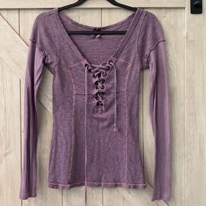 Free People XS long sleeve top